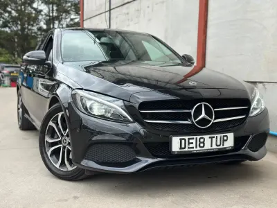 Used Mercedes C220 2018 Black Sedan