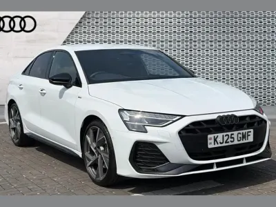 Used Audi A3 Black Edition 147 HP (108 kW) 2025 White Sedan