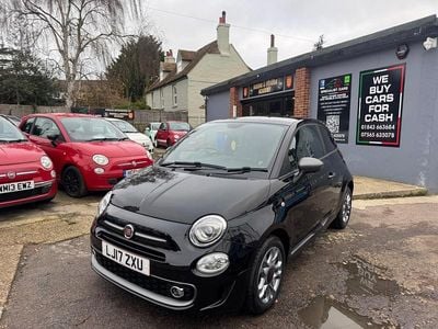 Black Used 2017 Fiat 500 S Hatchback | £6,295 (Fair price)