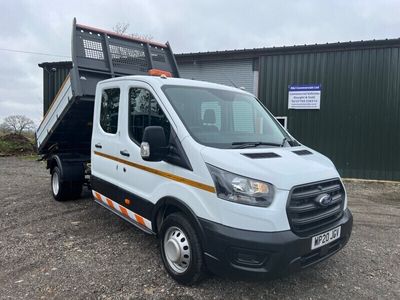 used Ford Transit 2.0 EcoBlue 130ps Double Crew cab Dropside tipper 32k miles