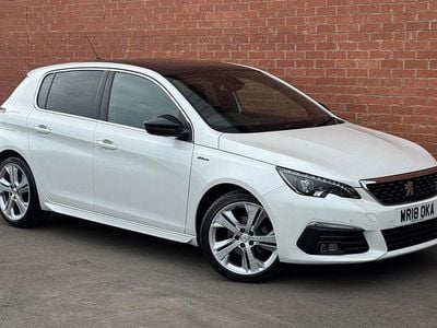 Used Peugeot 308 GT-line 130 HP (95 kW) 2018 White Hatchback