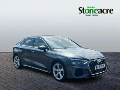 Used Audi A3 S-Line 150 HP (110 kW) 2021 Grey Sedan
