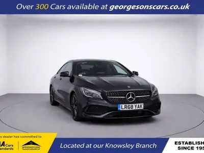 Usado Mercedes CLA220 AMG line 170 HP (125 kW) 2018 Preto Sedan