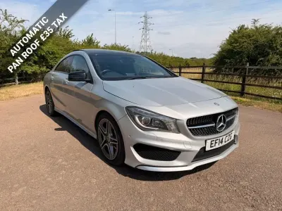 Used Mercedes CLA220 AMG 170 HP (125 kW) 2014 Silver Coupe