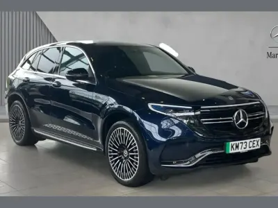 Used Mercedes EQC400 AMG Line Premium 300 kW (408 HP) 2023 Cavansite blue metallic SUV