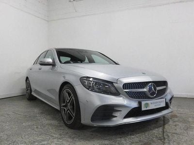 Used Mercedes C220 AMG line 192 HP (141 kW) 2018 Silver Sedan