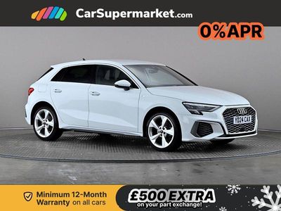 White Used 2024 Audi A3 e-tron S-Line Hatchback | £27,097 (Expensive)
