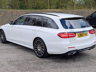 Used Mercedes E220 AMG line 2017 White Estate