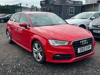Used Audi A3 S-Line 2013 Red Hatchback