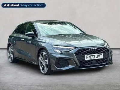 Used Audi A3 Black Edition 150 HP (110 kW) 2023 Grey Sedan