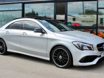 Used Mercedes CLA220 AMG line 177 HP (130 kW) 2018 Silver Sedan