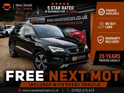 Used Seat Ateca Ecomotive 115 HP (84 kW) 2017 Black SUV