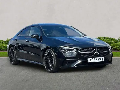 Used Mercedes CLA200 AMG Line Premium Plus 163 HP (119 kW) 2025 Black Coupe