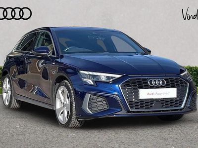 Used Audi A3 S-Line 147 HP (108 kW) 2021 Blue Sedan