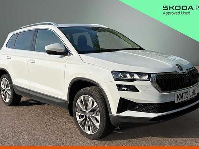 Used Skoda Karoq SE L 116 HP (85 kW) 2023 Moon white metallic SUV