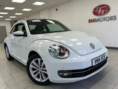 Begagnad VW Beetle Design 105 HK (77 kW) 2014 Vit Halvkombi