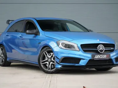 Used Mercedes A45 AMG AMG 354 HP (260 kW) 2014 Blue Hatchback
