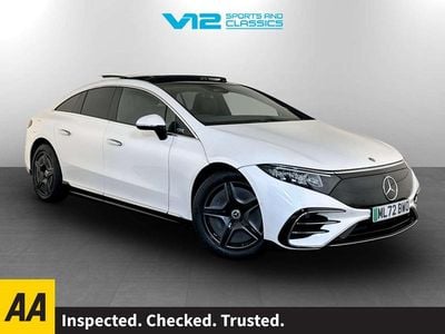 White Used 2022 Mercedes EQS450+ AMG line Sedan | £42,695 (Fair price)