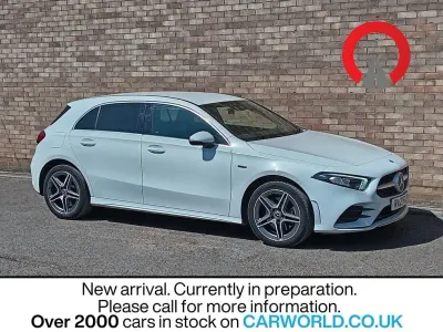 Used Mercedes A250 AMG line 218 HP (160 kW) 2021 White Hatchback