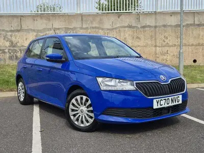 Used Skoda Fabia 70 HP (51 kW) 2020 Blue Hatchback