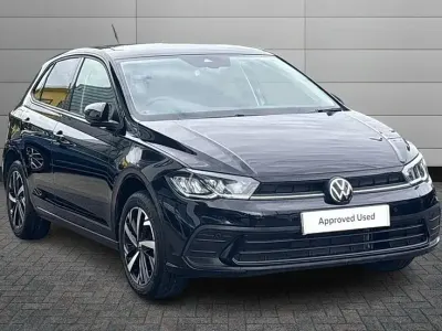 Used VW Polo Match 95 HP (69 kW) 2025 Black Hatchback