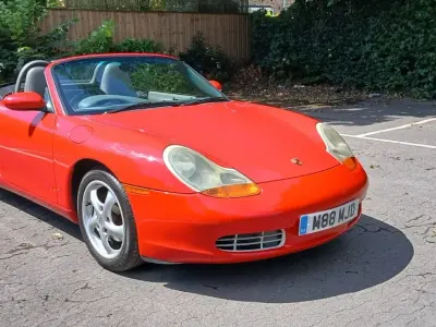 Used Porsche Boxster 220 HP (161 kW) 2002 Red Cabriolet