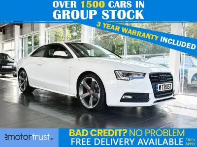 Used Audi A5 Black Edition 177 HP (130 kW) 2014 White Coupe