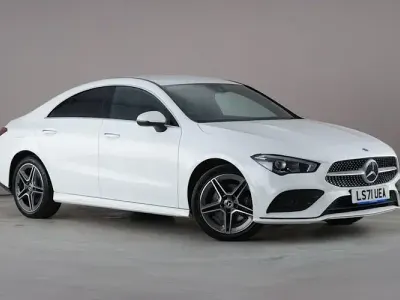 Used Mercedes CLA250e AMG Line Premium 218 HP (160 kW) 2021 White Sedan