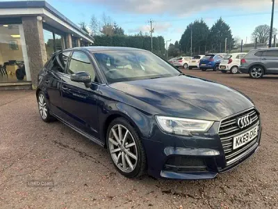 Used Audi A3 Black Edition 116 HP (85 kW) 2019 Blue Sedan