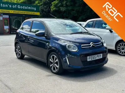 Used Citroën C1 Flair 68 HP (50 kW) 2015 Blue Hatchback