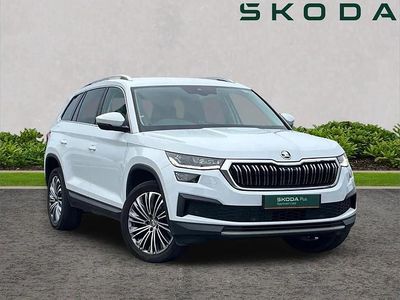 Used Skoda Kodiaq SE L Executive 150 HP (110 kW) 2022 Moon white metallic SUV