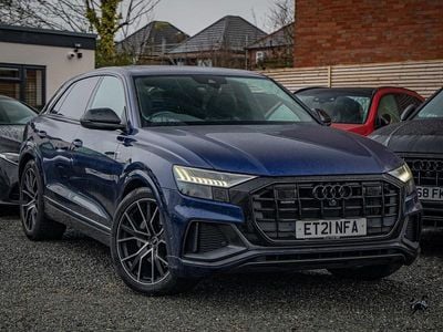 Used Audi Q8 Black Edition 286 HP (210 kW) 2021 Blue SUV