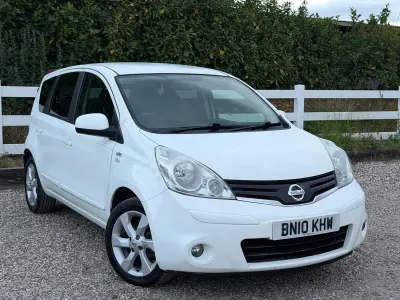 Used Nissan Note N-TEC 90 HP (66 kW) 2010 White Hatchback