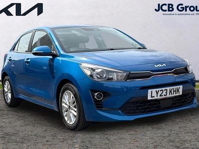 Used Kia Rio 101 HP (74 kW) 2023 Blue Hatchback