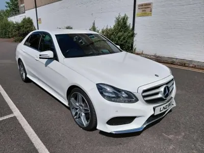 Used Mercedes E220 AMG 2014 White Sedan