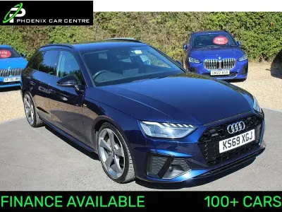 Used Audi A4 Black Edition 190 HP (139 kW) 2019 Navarra blue metallic Estate