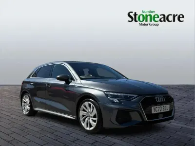 Usado Audi A3 S-Line 150 HP (110 kW) 2020 Cinzento Sedan