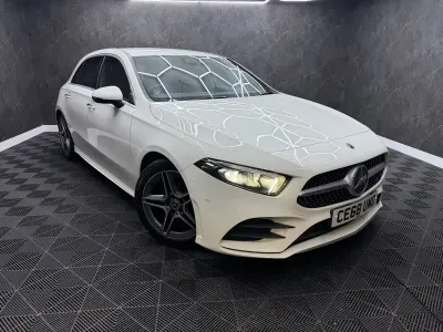 Used Mercedes A200 AMG Line Premium 2018 White Hatchback