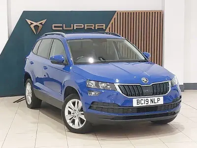 Used Skoda Karoq SE Technology 115 HP (84 kW) 2019 Blue SUV