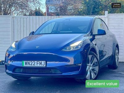 Blue Used 2022 Tesla Model Y Long Range AWD SUV | £21,495 (Fair price)