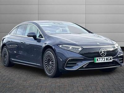 Used Mercedes EQS450+ AMG Line Premium Plus 244 kW (333 HP) 2023 Sodalite blue Sedan
