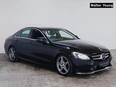 Black Used 2016 Mercedes C220 AMG Line Premium Sedan | £9,895 (Fair price)