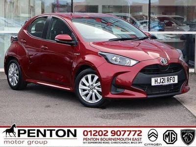 Used Toyota Yaris Hybrid 2021 Red Hatchback