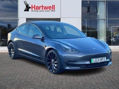 Grey Used 2021 Tesla Model 3 Performance Sedan | £22,949 (Fair price)