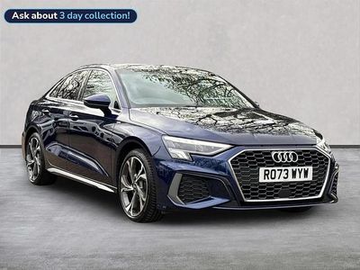 Used Audi A3 S-Line 150 HP (110 kW) 2023 Blue Sedan