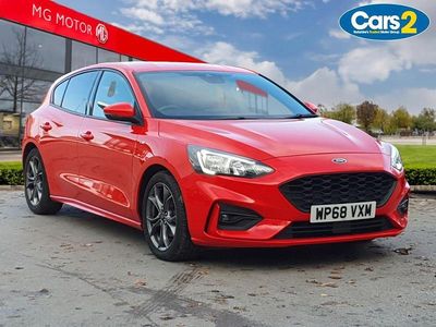 Red Used 2018 Ford Focus ST-Line Hatchback | £8,790 (Fair price)