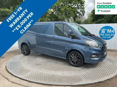 Used Ford Transit Custom Sport 170 HP (125 kW) 2019 Blue Van