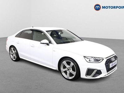White Used 2023 Audi A4 S-Line Sedan | £23,749 (Fair price)