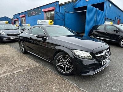 Used Mercedes C200 AMG line 198 HP (145 kW) 2019 Black Coupe