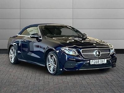 Used Mercedes E400 AMG Line Premium Plus 340 HP (250 kW) 2018 Blue Cabriolet